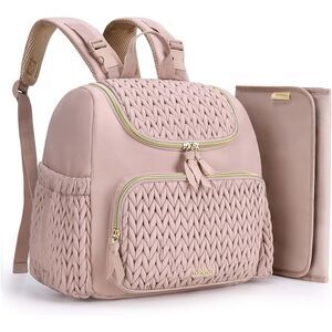 mommore Diaper Bag Small Diaper Backpack Pink